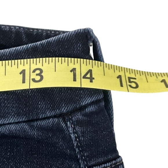 Mother High Waisted Looker Ankle Fray Skinny Jeans Last Call Size 27 Blue - Picture 9 of 15